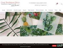 Tablet Screenshot of croqtendancesdeco.com